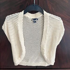 GAP Kids Cream Open-Knit Sweater